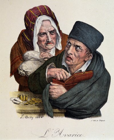 Seven Deadly Sins: Greed by Louis Leopold Boilly