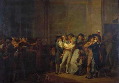 The Arrest of the Singer, Garat by Louis Leopold Boilly