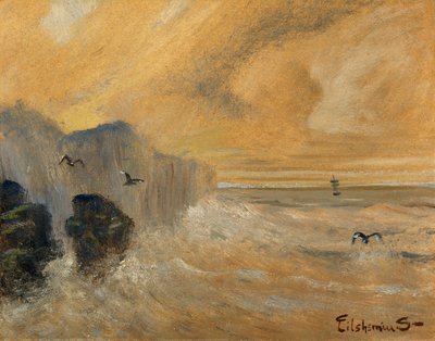 Rocky Seashore by Louis M. Eilshemius