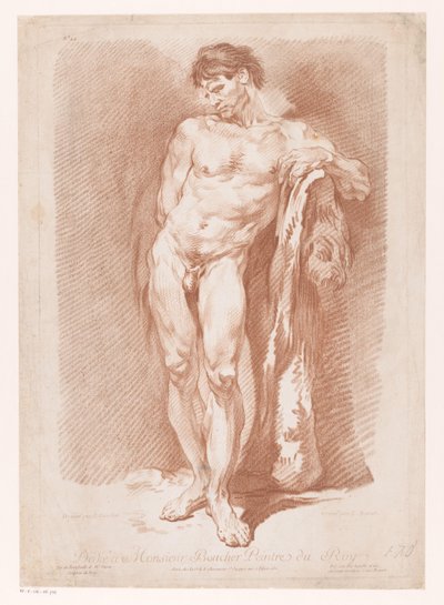 Standing Naked Man by Louis Marin Bonnet