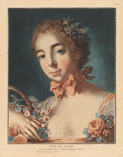 Tête de Flore by Louis Marin Bonnet