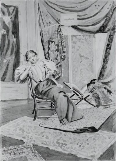 Girl on Chair by Louis Michel Eilshemius