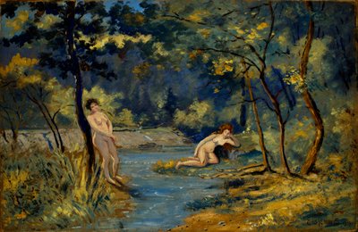Standing and Reclining Nymphs, 1908 by Louis Michel Eilshemius