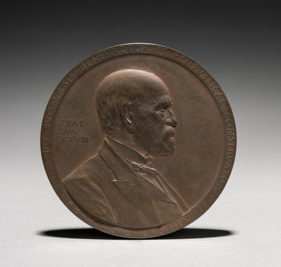 Medal: Abram Stevens Hewitt, 1875-1925 by Louis Oscar Roty