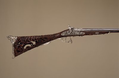 Double-Barreled Percussion Shotgun, French, Paris, dated 1854 by Louis Perrin