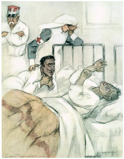 Slow Asphyxiation, 1916 by Louis Raemaekers