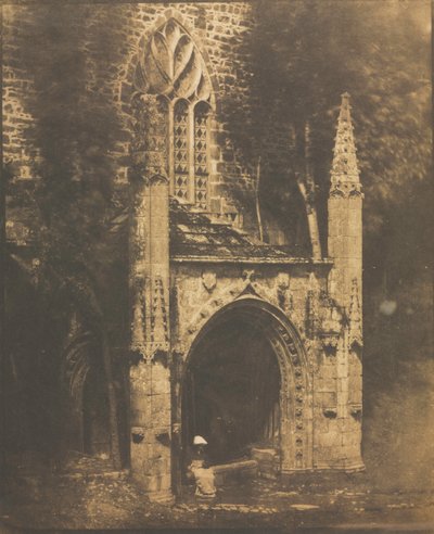 Fountain of Notre-Dame at Saint-Brieuc, Brittany by Louis Rémy Robert