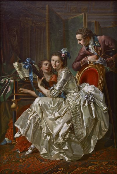 The Music Party, 1774 by Louis Rolland Trinquesse