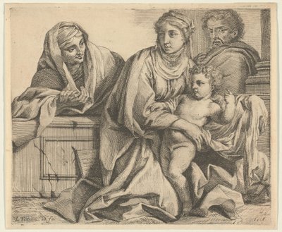 The Holy Family with Saint Anne by Louis Testelin