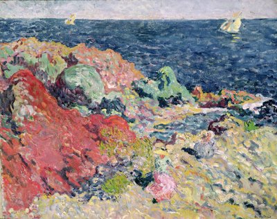 The Red Rocks at Antheor by Louis Valtat