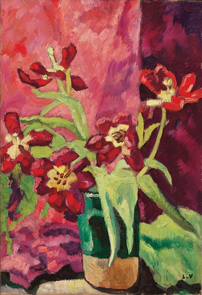 Vase, Red Tulips by Louis Valtat