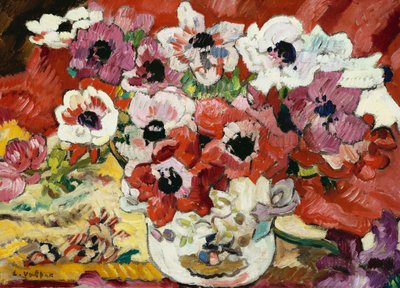 Vase of Anemones by Louis Valtat