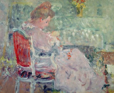 Woman Sewing by Louis Valtat