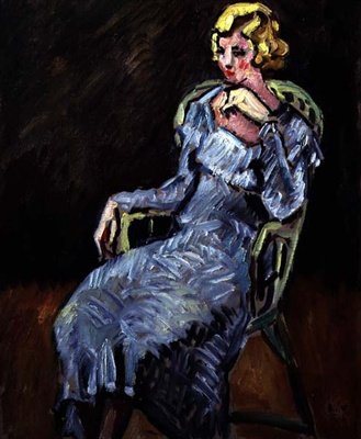 Young Woman Seated by Louis Valtat