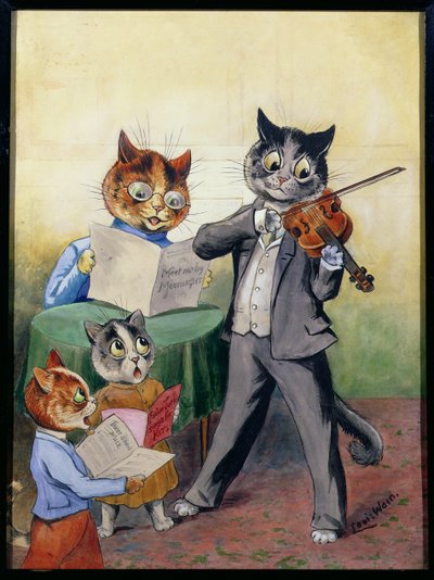 The Mewsical Family by Louis Wain
