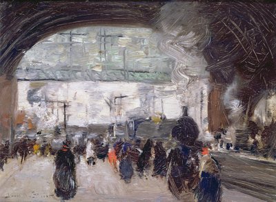 Railway Station by Louis Willem van Soest