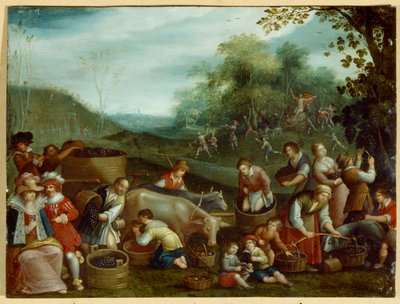 Autumn by Louis de (circle of) Caullery