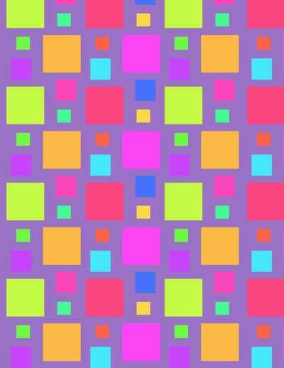 Multicoloured Squares, 2011 by Louisa Hereford