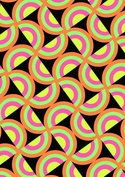 Psychedelic Squares by Louisa Hereford
