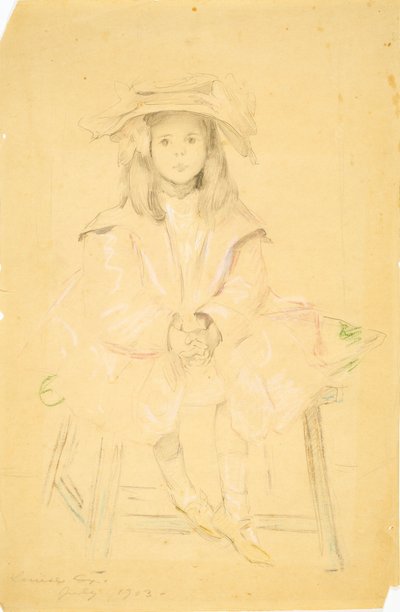 Seated Young Girl by Louise Cox