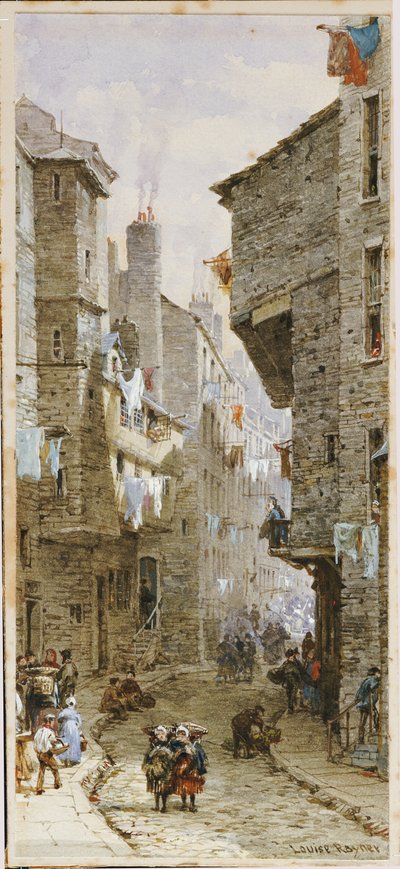 Street Scene in Edinburgh by Louise Ingram Rayner