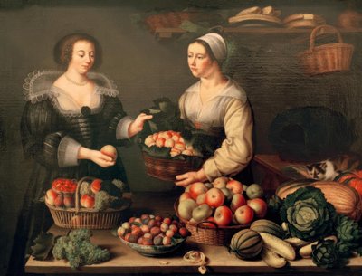 The Fruit and Vegetable Seller by Louise Moillon