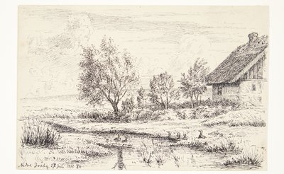 Landscape with Farmhouse by Louise Ravn Hansen