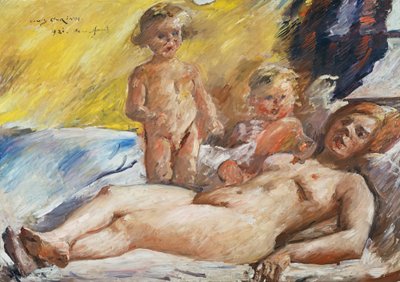 Nude with Putti by Lovis Corinth