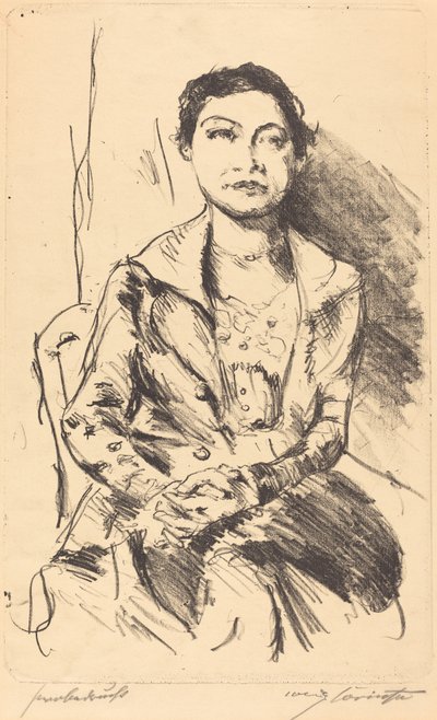 Anneliese Halbe by Lovis Corinth