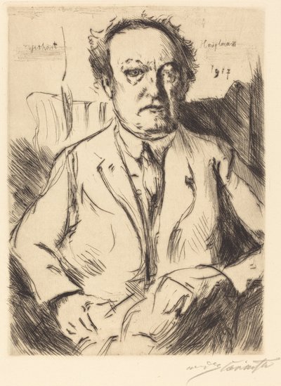 Gerhart Hauptmann by Lovis Corinth