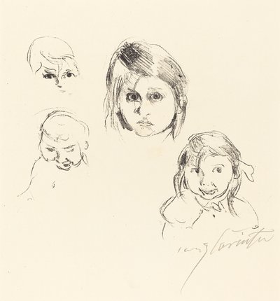 Heads of Children by Lovis Corinth
