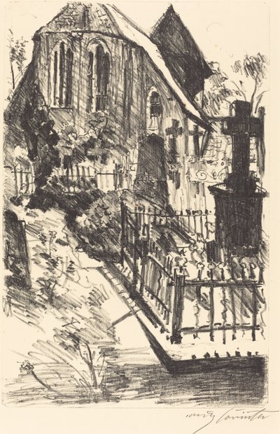 Cemetery, 1916 by Lovis Corinth