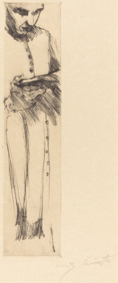 Priest Reading by Lovis Corinth