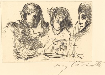 Chess Players, 1918 by Lovis Corinth