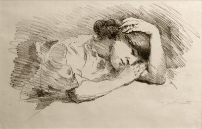 Sleeping by Lovis Corinth