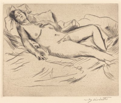 Sleeping Woman by Lovis Corinth