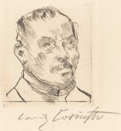 Self-Portrait—Head by Lovis Corinth