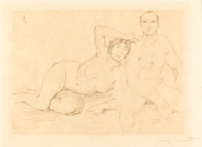 Two Nudes by Lovis Corinth