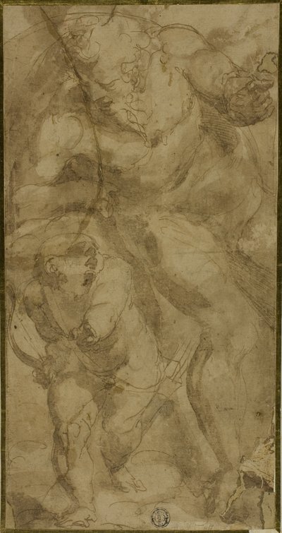 Mars and Cupid by Luca Cambiaso