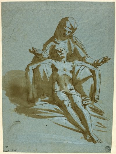 Pietà by Luca Cambiaso