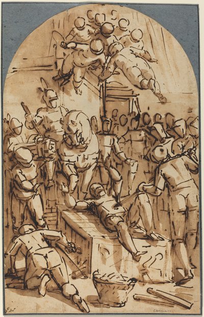 The Martyrdom of Saint Lawrence by Luca Cambiaso