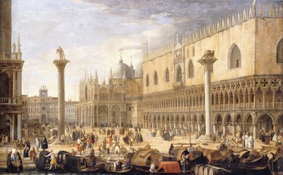 The Piazzetta, Venice, from the Bacino by Luca Carlevaris