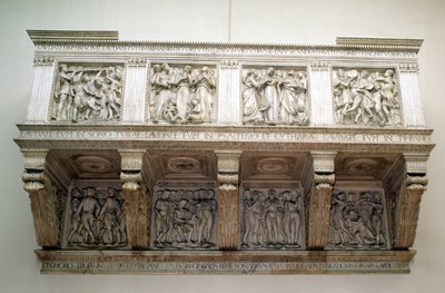 Reconstructed Cantoria, c.1432-8 by Luca Della Robbia