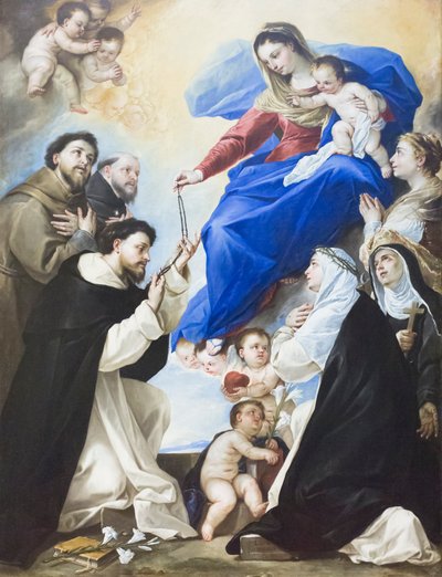 Madonna of the Rosary by Luca Giordano