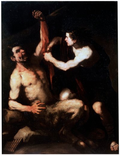 Marsyas and Apollo by Luca Giordano