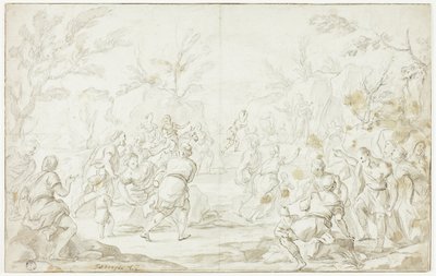 Moses Striking the Rock by Luca Giordano