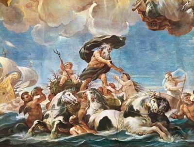 Neptune (detail) by Luca Giordano