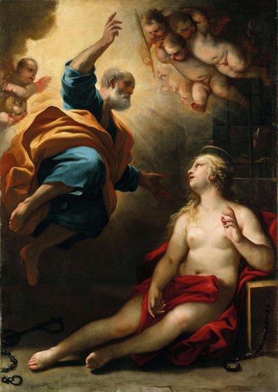 Saint Peter Healing Saint Agatha by Luca Giordano