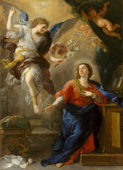 The Annunciation, 1672 by Luca Giordano