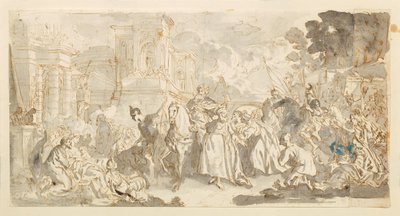Temptation of Mordecai (?) by Luca Giordano